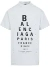 Balenciaga Off-white Optical Oversized T-shirt In White