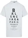 Balenciaga Off-white Optical Oversized T-shirt In White