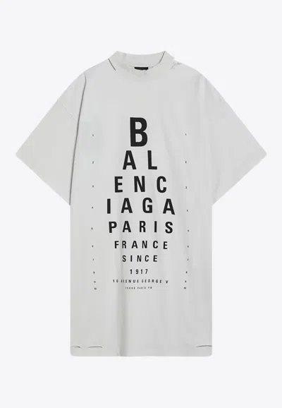 Balenciaga Kim K Cotton Blend T-shirt In Washed Black