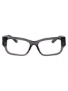 Balenciaga Grey-grey-transparent Acetate Glasses In Black
