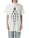Balenciaga Chalk Coton Oversize Shirt In White