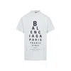 Balenciaga Off-white Optical Oversized T-shirt In White