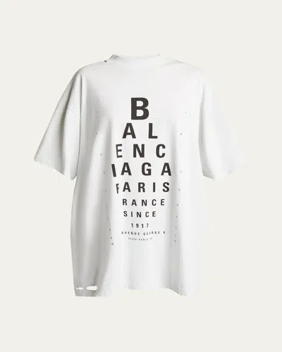 Balenciaga Black ' Boxing' Oversized T-shirt In 8190 Washed Black/bl