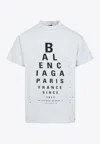 Balenciaga Women Chalk Coton Oversize Shirt In Multi