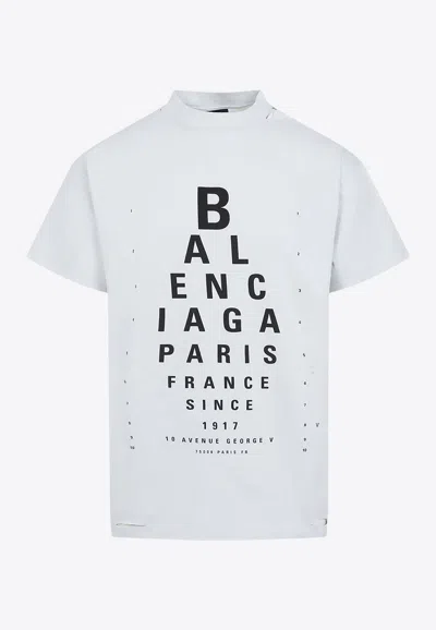 BALENCIAGA OPTICAL PRINT T-SHIRT