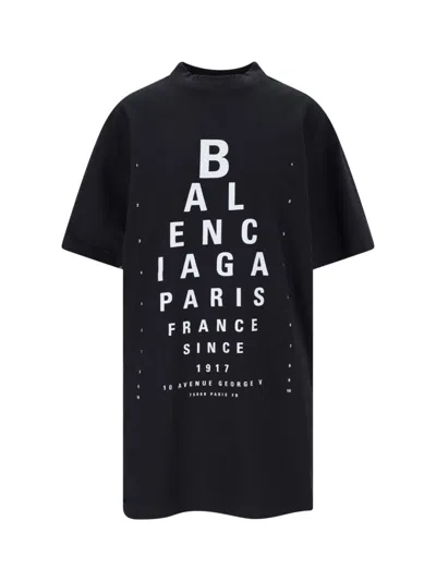 Balenciaga Extra Large Short-sleeved T-shirt In Black