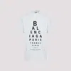 Balenciaga Off-white Optical Oversized T-shirt In White