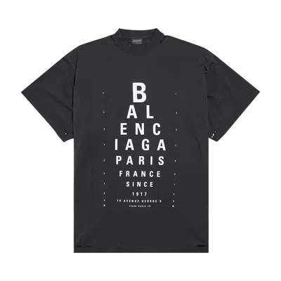 Pre-owned Balenciaga Optical T-shirt 'washed Black/white' | Women's Size 1