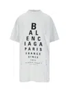 Balenciaga Off-white Optical Oversized T-shirt In White