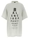 Balenciaga Chalk Coton Oversize Shirt In Neutral