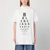 Balenciaga Off-white Optical Oversized T-shirt In White