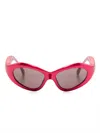 Balenciaga Orbit Cat Sunglasses In Rosa