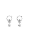 Balenciaga Orecchini Force Ball In Argento