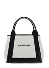 Balenciaga Two-tone Canvas Small Cobas Navy Handbag In Multi