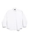 Balenciaga Outerwear Large Fit Shirt In White
