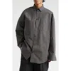 Balenciaga Outerwear Oversize Shirt Jacket In 1269 Black/ Grey