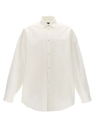 BALENCIAGA OUTERWEAR SHIRT AND BLOUSE WHITE