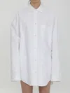 Balenciaga Collar Curved Hem Oversized Fit In White