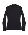 Balenciaga Outside Loop Long-sleeve Top In Black