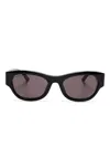 Balenciaga Oval-frame Sunglasses In Black