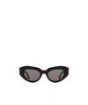Balenciaga Oval-frame Sunglasses In Black