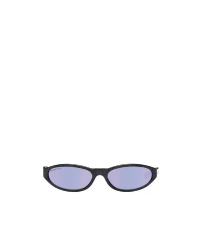 Balenciaga Oval-frame Sunglasses In Blue