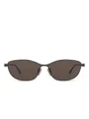Balenciaga Oval-frame Sunglasses In Grey