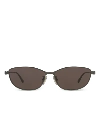Balenciaga Oval-frame Sunglasses In Grey