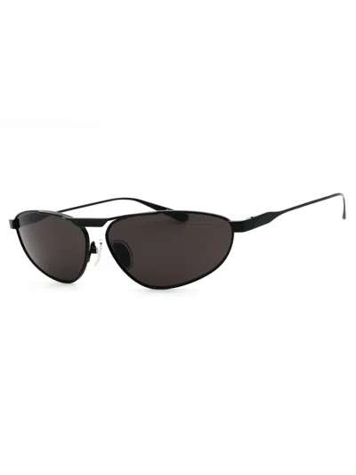 Balenciaga Oval Metal Unisex Sunglasses In Black