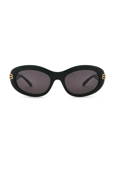 Balenciaga Oval Sunglasses In Black