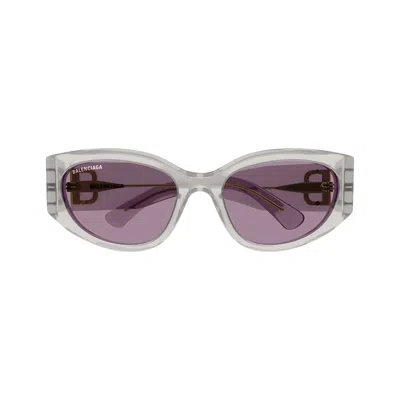 Pre-owned Balenciaga Oval Sunglasses 'shiny Opal/off White' | Women's Size Onesize