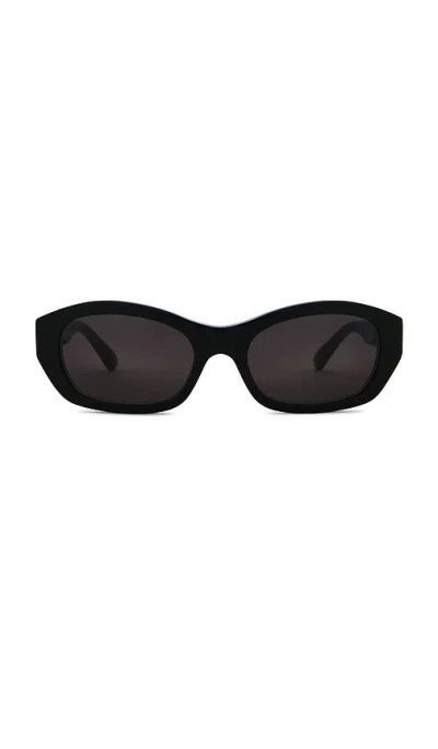 Balenciaga Oval Sunglasses In Brown