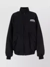 Balenciaga Oversize Cotton Jacket With Ribbed Cuffs In Black