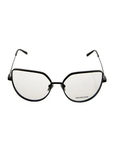 Pre-owned Balenciaga Oversize Eyeglasses In Black