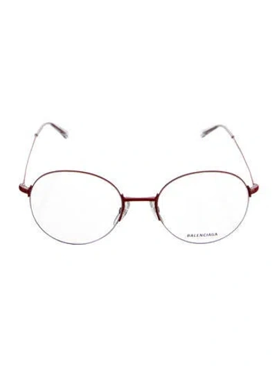 Pre-owned Balenciaga Oversize Eyeglasses In Clear/red