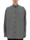 Balenciaga Men Oversize Fit Shirt In Black