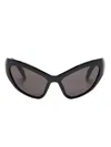 Balenciaga Oversize-frame Sunglasses In 黑色
