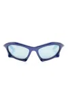 Balenciaga Oversize-frame Sunglasses In 蓝色
