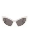 Balenciaga Oversize-frame Sunglasses In 白色
