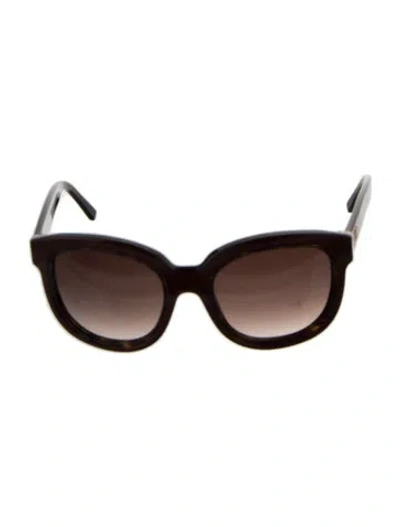 Pre-owned Balenciaga Oversize Gradient Sunglasses In Burgundy