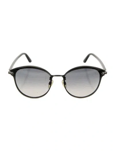 Pre-owned Balenciaga Oversize Gradient Sunglasses In Gray