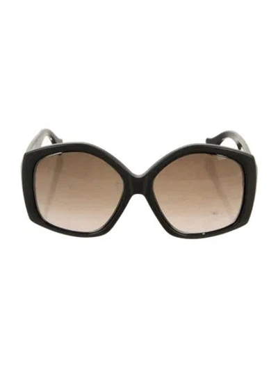 Pre-owned Balenciaga Oversize Gradient Sunglasses In Gray
