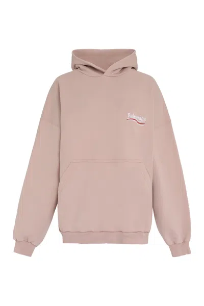 Balenciaga Oversized Logo Hoodie Sweatshirt In Multi