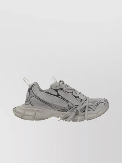 Balenciaga Oversize Mesh Panel Sneakers In Gray