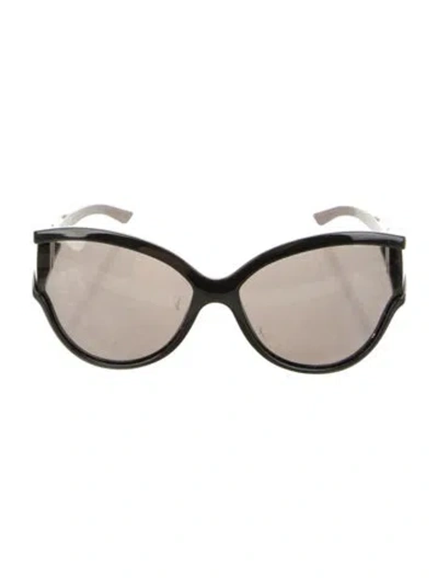 Pre-owned Balenciaga Oversize Tinted Sunglasses In Black