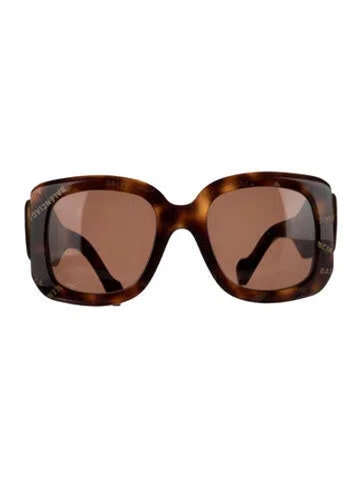 Pre-owned Balenciaga Oversize Tinted Sunglasses In Brown