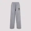 Balenciaga Wide Grey Uniform Merch Trousers In Gray