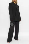 Balenciaga Oversize Wool Blazer In Black
