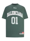 Balenciaga Graphic Print Basketball Short Sleeve T-shirt In Green