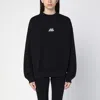 Balenciaga Beverly Hills Logo Hooded Sweatshirt In Black